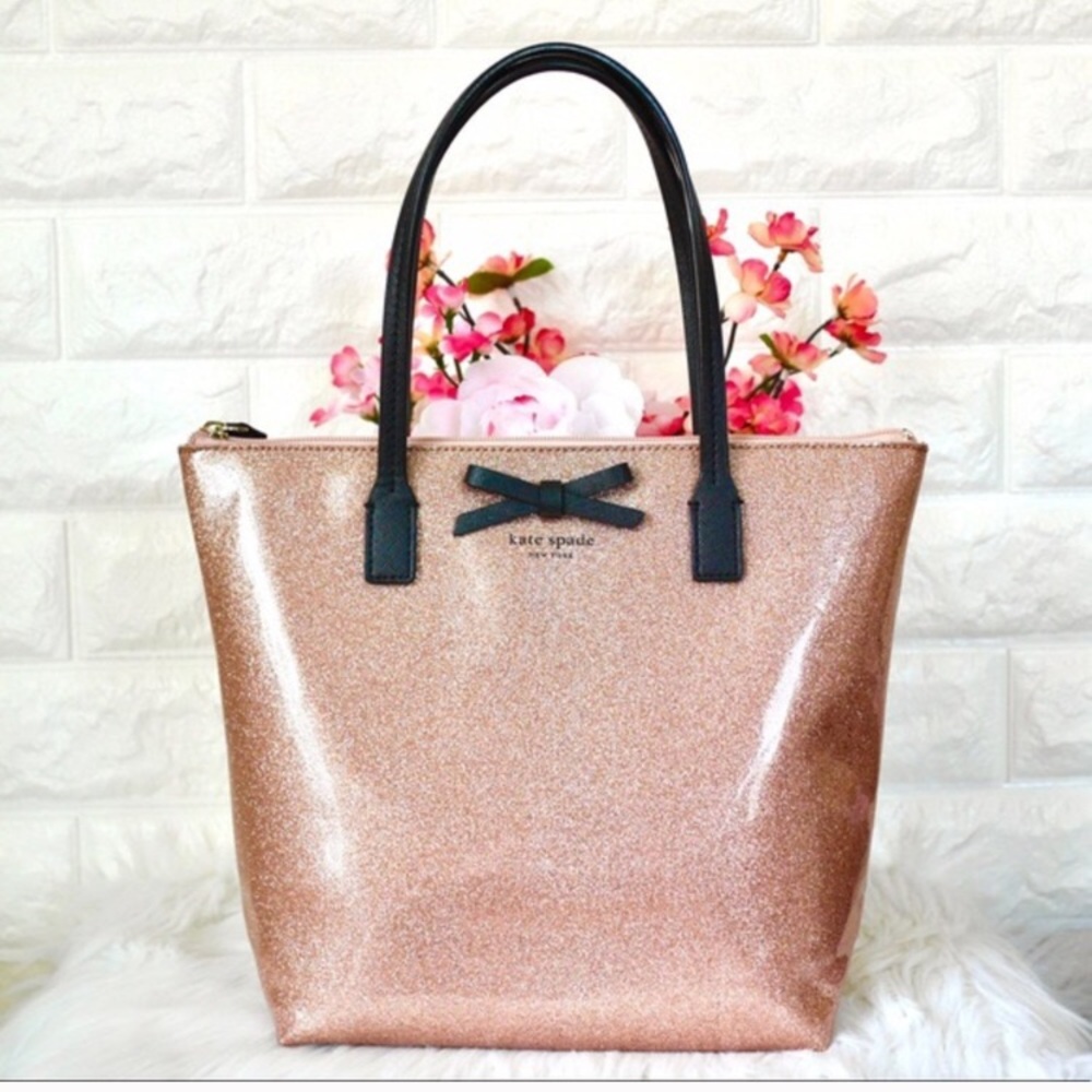 NWT Kate Spade Mavis Street Jeralyn Rose Gold tote